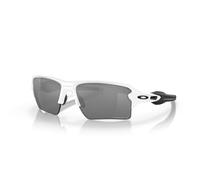 Oakley Unisex OO9188 FLAK 2.0 XL 918881 Lunettes de soleil O_matter Blanc Gris Carré Polarisé Prizm
