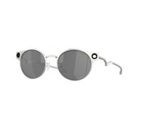 Oakley Homme Oakley OO6046 DEADBOLT 604601 Lunettes de soleil Titane Argent Gris Ronde Normale Prizm
