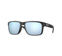 Oakley Homme Oakley OO9102 HOLBROOK 9102T9 Lunettes de soleil O_matter Gris Bleu Carré Polarisé Prizm