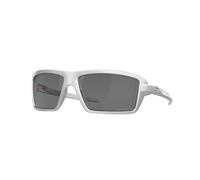 Oakley Homme Oakley OO9129 CABLES 912912 Lunettes de soleil Plastique Argent Noir Carré Polarisé Prizm