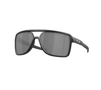 Oakley Homme Oakley OO9147 CASTEL 914702 Lunettes de soleil O_matter Noir Gris Carré Polarisé Prizm