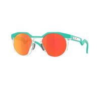 Oakley Homme Oakley OO9242 HSTN 924223 Lunettes de soleil O_Matière Bleu Rouge Ronde Polarisé