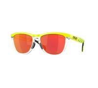 Oakley Homme Oakley OO9284 FROGSKINS RANGE 928415 Lunettes de soleil O_Matière Jaune Rouge Ronde Normale