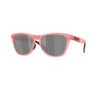 Oakley Homme Oakley OO9284 FROGSKINS RANGE 928424 Lunettes de soleil O_Matière Rose Gris Ronde Polarisé