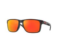 Oakley Homme Oakley OO9417 HOLBROOK XL 941708 Lunettes de soleil O_matter Noir Rouge Carré Polarisé Prizm
