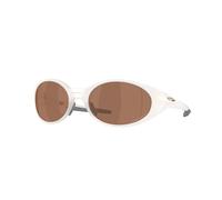 Oakley Homme Oakley OO9438 EYEJACKET REDUX 943824 Lunettes de soleil O_matter Blanc Marron Carré Polarisé