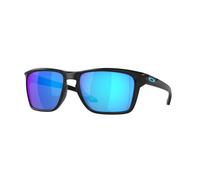 Oakley Homme Oakley OO9448 SYLAS 944824 Lunettes de soleil O_matter Noir Bleu Carré Normale Prizm Iridium