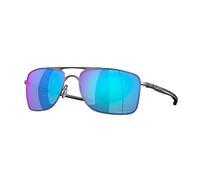 Oakley Homme OO4124 GAUGE 8 412406 Lunettes de soleil Métal Gris Bleu Carré Polarisé Prizm Iridium