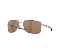 Oakley Hommes Lunettes de soleil - GAUGE 8 - OO4124 - 412409 - 62mm - Argent, Aviateur, polarisé, polarized, miroité, mirrored