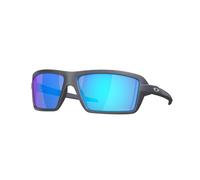 Oakley Homme OO9129 CABLES 912918 Lunettes de soleil O_matter Gris Bleu Carré Normale Prizm