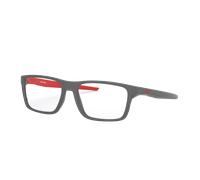 Oakley Homme OX8164 PORT BOW 816404 Montures optiques O_matter Gris Transparent Carré Normale