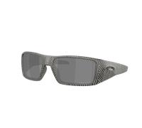 Oakley Homme Sunglass Heliostat Night Mission Collection - Couleur du Monture: Empreinte digitale gris encre mat, Couleur de Lentille: Prizm Noir