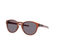 Oakley Homme Oakley OO9265 LATCH 926573 Lunettes de soleil O_matter Orange Gris Ronde Polarisé