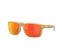 Oakley Homme Sunglass OO9102 Holbrook™ Coalesce Collection - Couleur du Monture: Pierre mate beige désert, Couleur de Lentille: Prizm Rubis Polarized