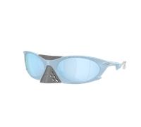 Oakley Homme Sunglass OO9437 Plantaris - Couleur du Monture: Délavé mat, Couleur de Lentille: Prizm Deep Water Polarized