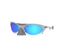 Oakley Homme Sunglass OO9437 Plantaris - Couleur du Monture: X-Argent, Couleur de Lentille: Prizm Saphir
