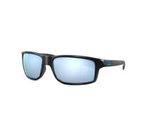 Oakley Homme Sunglass OO9449 Gibston - Couleur du Monture: Noir mat, Couleur de Lentille: Prizm Deep Water Polarized