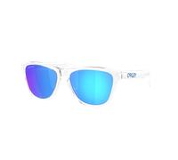 Oakley Homme OO9508 FROGSKINS S 950801 Lunettes de soleil O_matter Transparent Bleu Ronde Normale
