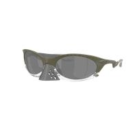 Oakley Homme Oakley OO9437 PLANTARIS 943707 Lunettes de soleil O_Matière Vert Gris Ronde Normale