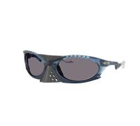Oakley Homme Sunglass Plantaris Polaris Collection - Couleur du Monture: Abysse transparent mat, Couleur de Lentille: Prizm Gris Polarized