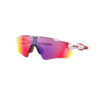 Oakley Homme Sunglass Radar® EV Path® - Couleur du Monture: Blanc poli, Couleur de Lentille: Prizm Road