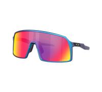 Oakley Homme Sunglass Sutro - Couleur du Monture: Variation chromatique cyan mat/bleu, Couleur de Lentille: Prizm Road