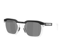 Oakley Lunettes de soleil OO9533 HSTN SQ 953306 Unisexe Noir Gris Carré Polarisées