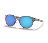Oakley Lunettes de soleil Latch – Grise mat Encre – Verres Prizm Saphir Polarized – Taille unique