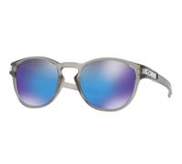 Oakley Unisex Oakley OO9265 LATCH 926532 Lunettes de soleil O_matter Gris Bleu Ronde Polarisé Prizm