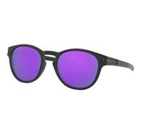 Oakley Lunettes de soleil Homme Latch OO9265 926555 O_matter Noir Prizm Violet Ronde Normale