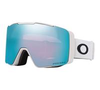Oakley Line Miner Lunettes de ski Pro, sangle blanc mat avec verres Prizm Snow Sapphire iridium, taille L