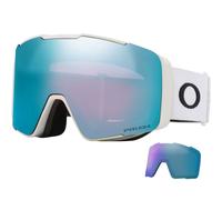 Oakley Masque Line Miner Pro L — blanc mat, lentilles Prizm Snow Sapphire Iridium + Iced Iridium