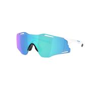 Oakley - Lunettes de soleil - Cybr Zero Polished White Prizm Sapphire - Blanc Blanc