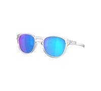 Oakley - Lunettes de soleil polarisantes - Latch Matte Clear Prizm Sapphire Polarized - Blanc Blanc
