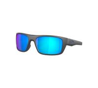 Oakley Homme Oakley OO9367 DROP POINT 936706 Lunettes de soleil O_matter Gris Bleu Carré Polarisé Prizm