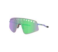 Oakley - Lunettes de soleil - Sutro TI Sweep Polished Oil Slick Prizm Road Jade en Titane - Violet Violet
