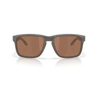 Oakley Lunettes de soleil unisexe Oo9487 Holbrook XXL, Grain de bois/Prizm Tungstène Polarisé, 61 mm