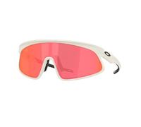 Oakley Lunettes de soleil unisexes Sport Performance Semi Rim, Lampe torche Paloma métallique discrète - Prizm Trail, 41 mm
