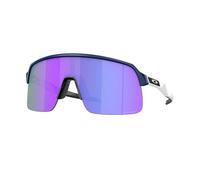 Oakley Lunettes Sutro Lite Matte Navy/Prizm Violet - Demi-cadre - Wrap Around - Protection UV - Unisexe - Minimaliste - Cyclisme