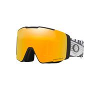 Oakley - Masque de ski avec 2 écrans - Line Miner Pro L Black Forge Prizm 24K & Prizm Sage Gold - Blanc Blanc