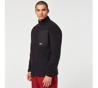 Oakley Men's Mountain Fire Full Zip Sherpa Long Sleeve Fleece Noir Petit Male