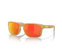Oakley Homme OO9102 HOLBROOK 9102Y8 Lunettes de soleil O_matter Beige Rouge Carré Polarisé Prizm