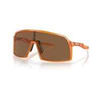 Oakley Men's OO9406 Sutro Rectangular Sunglasses, Transparent Ginger/Prizm Bronze, 37 mm