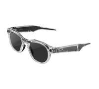 OAKLEY Meta HSTN - Lunettes Connectées IA Sport & Lifestyle - Transparent | Caméra 12 MP, Vidéo 60fps, Commande Vocale, Batterie 8H, App Meta IA - Verres Transitions® Transparent à Gris