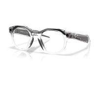 Oakley Meta HSTN - Lunettes intelligentes - 32 Go - rond - transitions - Wi-Fi 6, Bluetooth - 12 mégapixels appareil-photo - 53 g - clair, transparent/gris