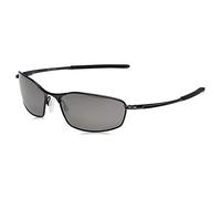 Oakley Homme OO4141 WHISKER 414103 Lunettes de soleil Métal Noir Gris Ronde Polarisé Prizm