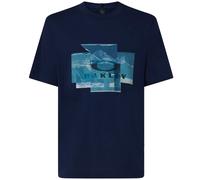Oakley Mountain Camouflage T-Shirt Chemise Décontractée Manches Chemise Bleu