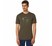 Oakley O Marron Homme T-Shirt Loisirs T-Shirt Chemise Vert Olive Neuf