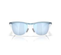 Oakley Oo9503 Frogskins Range XL Lunettes de soleil rondes, Transparent Stonewash/Clear/Prizm Deep Water Polarized, 58 mm