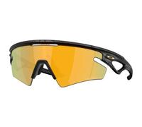Oakley - Sphaera Slash Polarized S3 - Lunettes de running - matte black splatter / prizm 24k polarized